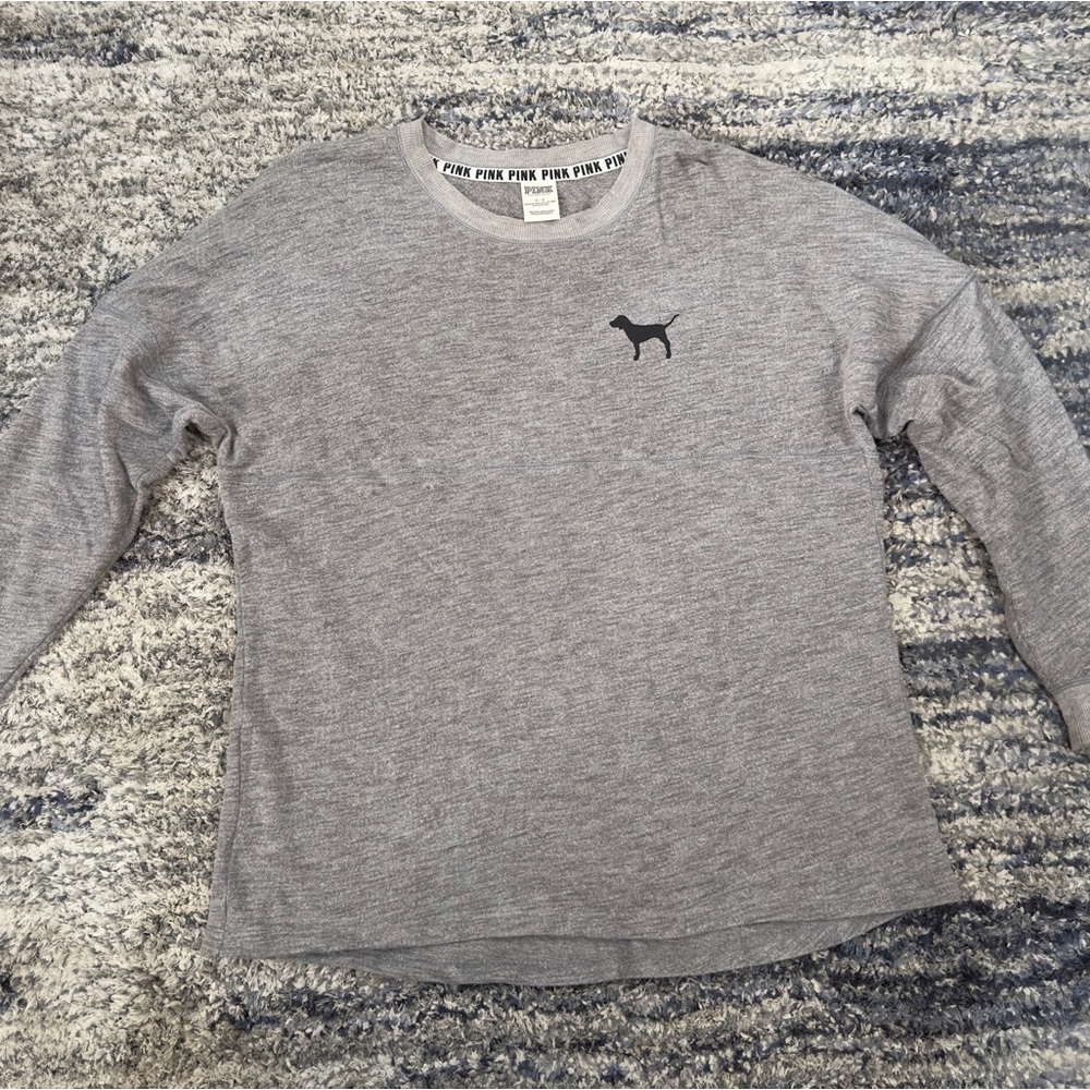 Victoria Secret PINK Varsity Long-Sleeve Campus Tee